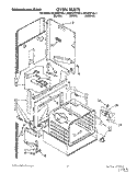 OVEN Diagram and Parts List for KEDH207YBL1  KitchenAid Range