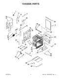 CHASSIS PARTS Diagram and Parts List for KDRS505XSS03  KitchenAid Range