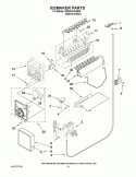 ICEMAKER PARTS Diagram and Parts List for 6GD5SHGXSS05  Whirlpool Refrigerator