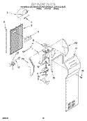 AIR FLOW Diagram and Parts List for KSRP25QDWH01  KitchenAid Refrigerator