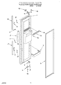 FREEZER DOOR Diagram and Parts List for 7ED27DQXFN00  Whirlpool Refrigerator