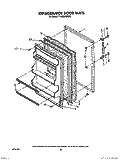 REFRIGERATOR DOOR, NOT ILLUSTRATED Diagram and Parts List for TT18EKRWW01  Estate Refrigerator