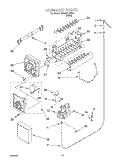 ICEMAKER, OPTIONAL Diagram and Parts List for SS25AEXHW00  Whirlpool Refrigerator