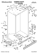 CABINET PARTS Diagram and Parts List for KSSP48QMS02  KitchenAid Refrigerator