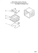 INTERNAL OVEN Diagram and Parts List for RS675PXEQ2  Whirlpool Range