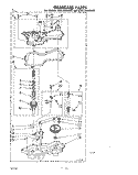 GEARCASE Diagram and Parts List for CA2180XMW0  Whirlpool Washer
