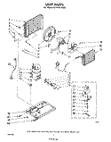 UNIT PARTS Diagram and Parts List for ACP492XM0  Whirlpool Air Conditioner