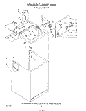 TOP AND CABINET , LITERATURE AND OPTIONAL Diagram and Parts List for LA5720XTW0  Whirlpool Washer