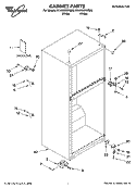 CABINET PARTS Diagram and Parts List for ET4WSMXKQ02  Whirlpool Refrigerator