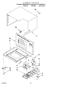CABINET Diagram and Parts List for KEMS306XBL4  KitchenAid Wall Oven