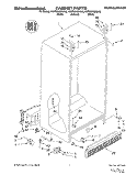 CABINET Diagram and Parts List for KSRP25QDBL00  KitchenAid Refrigerator