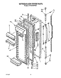 REFRIGERATOR DOOR Diagram and Parts List for KSRS27QWWH00  KitchenAid Refrigerator