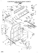CONTROLS AND REAR PANEL Diagram and Parts List for LSR5232DW0  Whirlpool Washer