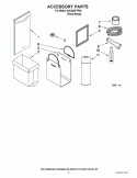 ACCESSORY PARTS Diagram and Parts List for KUCS03FTPA2  KitchenAid Trash Compactor