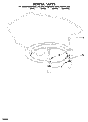 HEATER PARTS Diagram and Parts List for KUDI01FLSS6  KitchenAid Dishwasher