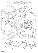 LINER, LIT/OPTIONAL Diagram and Parts List for RT14HDXDN03  Roper Refrigerator