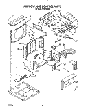 AIRFLOW AND CONTROL Diagram and Parts List for ACQ122XZ0  Whirlpool Air Conditioner