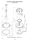 AGITATOR, BASKET AND TUB Diagram and Parts List for KAWE800SWH1  Whirlpool Washer