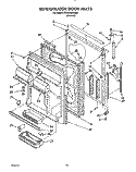 REFRIGERATOR DOOR Diagram and Parts List for ET22DMXXN00  Whirlpool Refrigerator
