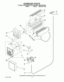 ICEMAKER PARTS Diagram and Parts List for ED2LDEXWL00  Whirlpool Refrigerator