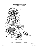 REFRIGERATOR SHELF Diagram and Parts List for 4ED25DQXVW01  Whirlpool Refrigerator
