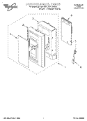 CONTROL PANEL Diagram and Parts List for MH7135XEQ1  Whirlpool Microwave