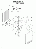 AIR FLOW PARTS Diagram and Parts List for ID3CHEXVQ00  Whirlpool Refrigerator