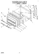 FREEZER DOOR Diagram and Parts List for KTRC18KBAL00  KitchenAid Refrigerator