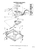 MACHINE BASE Diagram and Parts List for LA7800XSW2  Whirlpool Washer