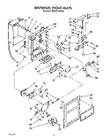 Part Location Diagram of 2152716 Whirlpool FRAME, SLIDES, BLACK