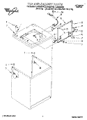 TOP AND CABINET, LIT/OPTIONAL Diagram and Parts List for LLN8233BQ0  Whirlpool Washer