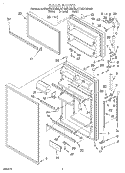 DOOR Diagram and Parts List for 8ET20ZKXDG03  Whirlpool Refrigerator