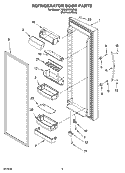 Part Location Diagram of 2223463K Whirlpool Door Shelf Bin