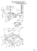 MACHINE BASE Diagram and Parts List for GSQ9344EQ0  Whirlpool Washer