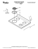 COOKTOP PARTS Diagram and Parts List for WFC110M0AW0  Whirlpool Range