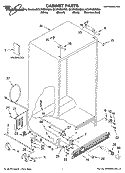 CABINET PARTS Diagram and Parts List for GC5THEXNT00  Whirlpool Refrigerator