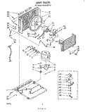 SECTION Diagram and Parts List for CAW10D1A1  Whirlpool Air Conditioner