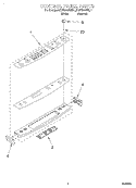 CONTROL PANEL Diagram and Parts List for KGRT500FWH1  KitchenAid Range