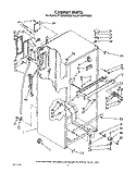 CABINET Diagram and Parts List for RT18DKYWW01  Roper Refrigerator