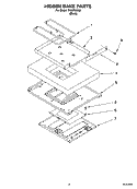 HIDDEN BAKE PARTS, MISCELLANEOUS PARTS Diagram and Parts List for WLSP34900  Whirlpool Range