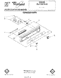 CONSOLE Diagram and Parts List for DU7200XS0  Whirlpool Dishwasher