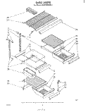 SHELF Diagram and Parts List for ET22ZKXMWR1  Whirlpool Refrigerator
