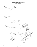 WIRING HARNESS Diagram and Parts List for DU9700XR9  Whirlpool Dishwasher