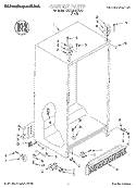 CABINET Diagram and Parts List for KSRB22QFBL00  KitchenAid Refrigerator