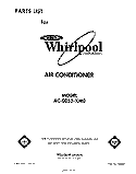 SECTION Diagram and Parts List for AC0052XM0  Whirlpool Air Conditioner