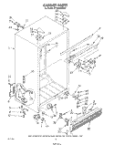 CABINET Diagram and Parts List for EF19MKXSW01  Whirlpool Refrigerator