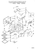 CABINET AND STIRRER, OPTIONAL Diagram and Parts List for KEMS306XBL4  KitchenAid Wall Oven