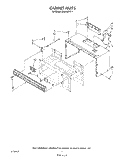 CABINET Diagram and Parts List for MH6600XV1  Whirlpool Microwave