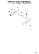 MICROWAVE COMPARTMENT PARTS Diagram and Parts List for KBMC147HBL03  KitchenAid Microwave Oven Combo