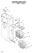 FREEZER LINER Diagram and Parts List for GD2NHGXLQ00  Whirlpool Refrigerator